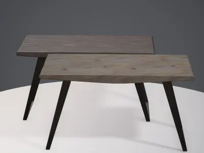 Table ar vr optimized Low-poly 3D model