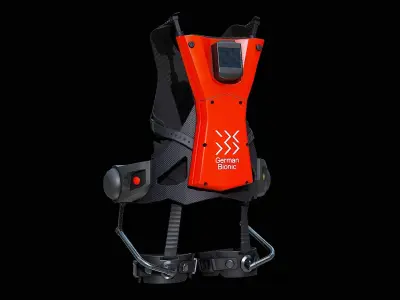 Exoskeleton German Bionic Cray-X Red 2023 - PBR Low-poly 3D model