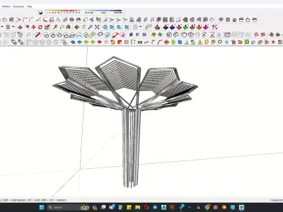 Shading pargola 3d model 3D model