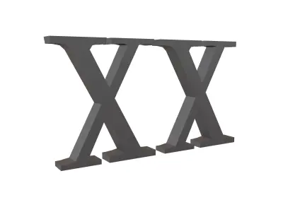 Roman Numerals 20 v1 001 Low-poly 3D model