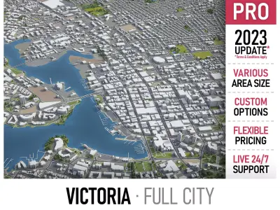 Victoria Low-poly 3D model