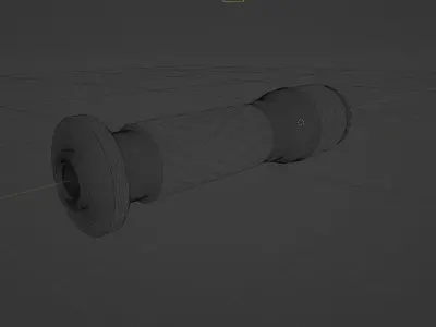 Small hand torch 3D model