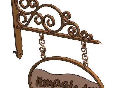 IT Magic Street Sign Free 3D model