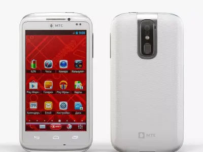 Huawei MTS 968 White Low-poly 3D model