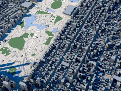 New York City in New York State 3D model