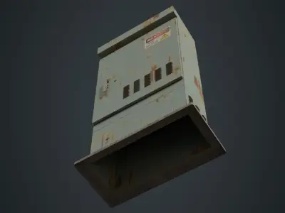 Electrical Enclosure 2B Low-poly 3D model