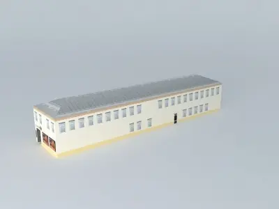 Riga Brīvības Street 155 body 4 Free 3D model