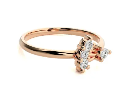 Women ring 3D print model 154