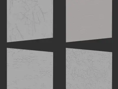 24 Zbrush Crack Noise Low-poly 3D model