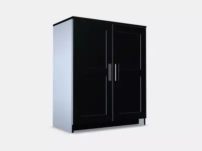 BRIMNES Cabinet with doors 1 Low-poly 3D model