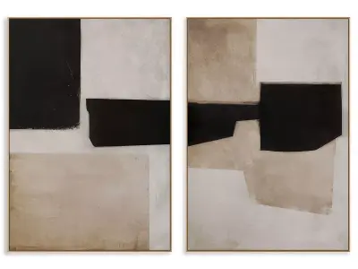 Abstract Painting Frame set 3D model 491