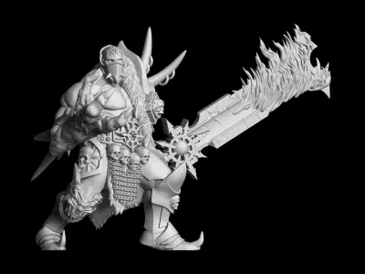 Nightmare warhammer figure 3D print model
