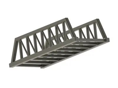 Exquisite Truss Bridge 3D print model