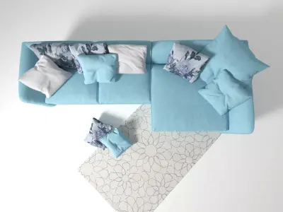 Atollo Corner Sofa 3D model