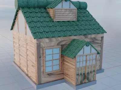 Small House Free low-poly 3D model