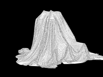 Fabric cover 3D model