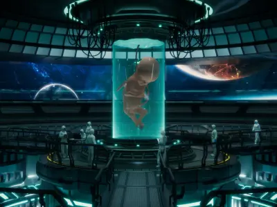 Creating Angel Space Station Low-poly 3D model