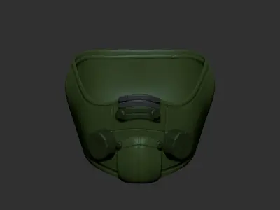 High quality helmet millitary high poly sculpt 3d printable 3D model