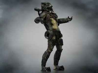 Predator Wolf Low-poly 3D model