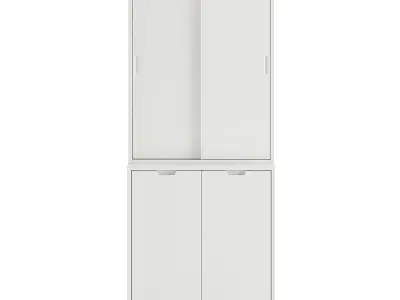 Tonstad Storage combination w sliding doors 3D model