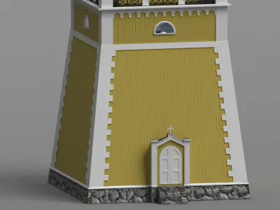 Amiralitetsklockstapeln - The Admiralty bell tower  3D model