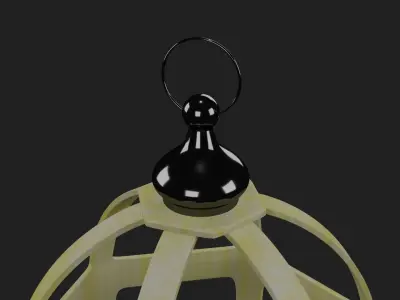 candle lantern 3D model  3D model