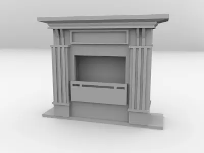 Fireplace 3D model