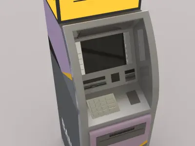 automated teller machine 3D model