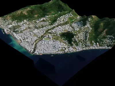 Roseau - Dominica 3D model
