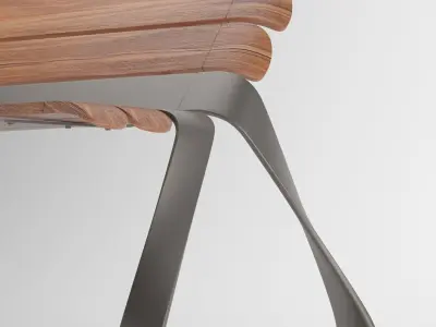 urban bench 3D model purchase