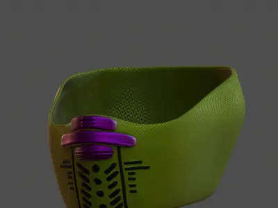 Gas mask helmet 3d model scifi Low-poly  Low-poly 3D model 139