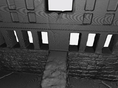 Mayan fence 3D print model