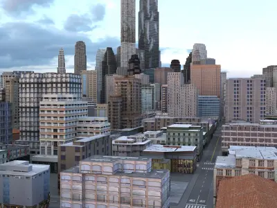 City 101 Low-poly 3D model