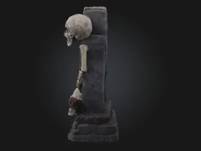 Graveyard Specter  Haunting Spirit of the Forgotten 3D model