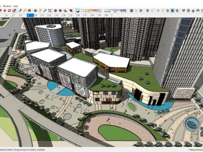 Sketchup Shopping Center E9 3D model