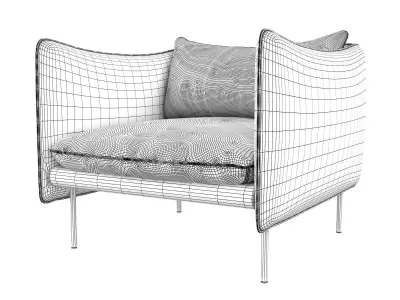 Tiki Armchair 3D model