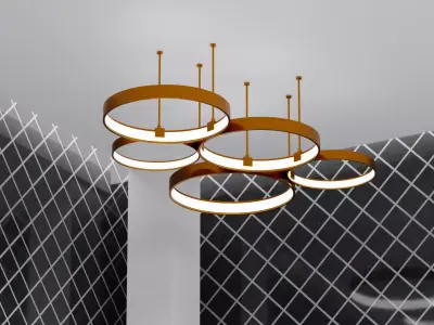 Circle lamp Free 3D model