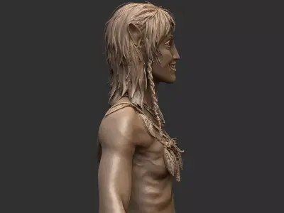 Kiri Avatar The Way of Water High-Detail Fan Art 3D Statue 3D print model