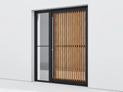 Aluminium door 237 3D model