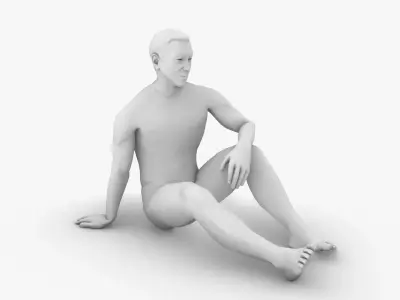 A Man 3D print model