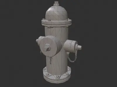 Street Fire Hydrant 3D model