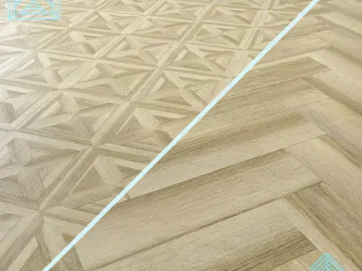 Parquet - Laminate - Wooden floor 2 in 1 Low-poly 3D model 49
