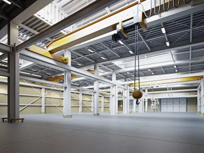 Warehouse Interior - Exterior  3D model