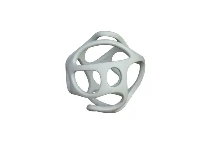 SciFi Cube Object No 21978 Low Poly Shape Texture