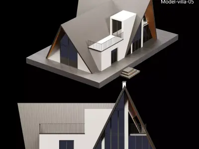 Model villa 05 Low-poly 3D model