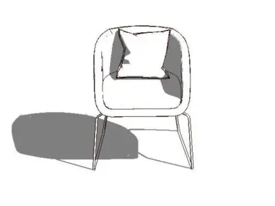chair rvt 3D model purchase