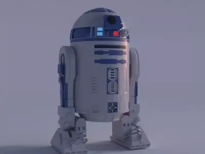 R2-D2 star wars r2d2 robot 3D model