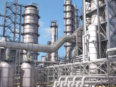  Huge Refinery Day n Night 