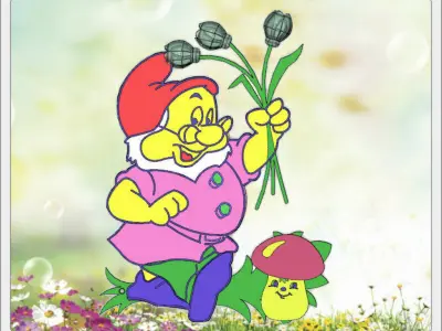 Lamp Happy Gnome Free 3D print model