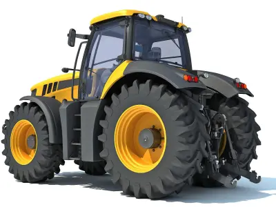 Farm Tractor 3D model